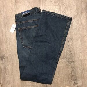 Straight Fit Dark Blue Jeans